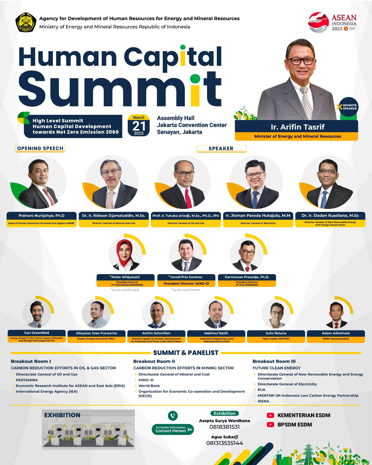 PPSDM KEBTKE akan Ikuti Human Capital Summit di JCC Senayan pada 21 Maret 2023