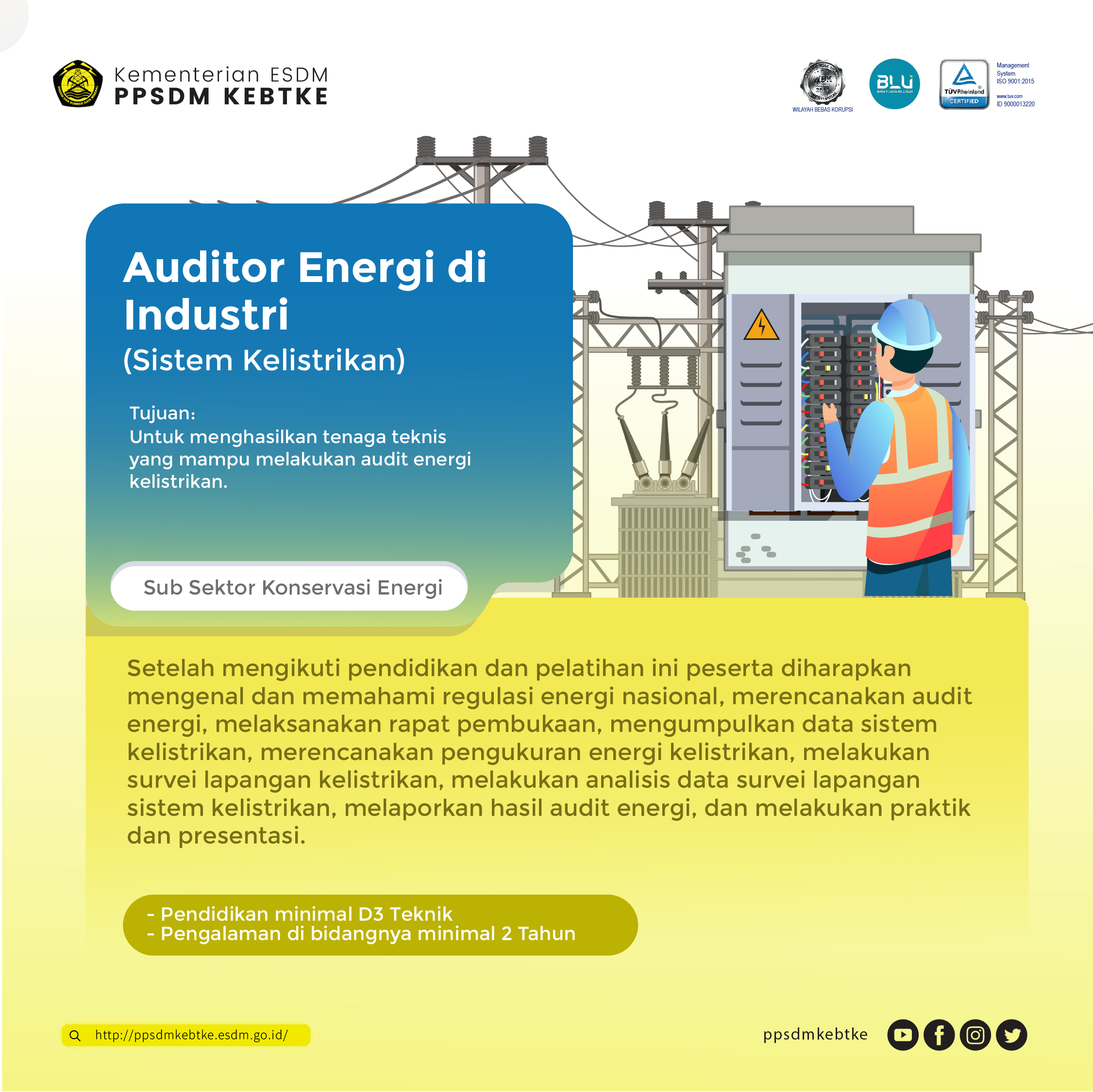 Auditor Energi di Industri (Sistem Kelistrikan)